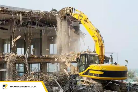 تخریب ساختمان در تهران